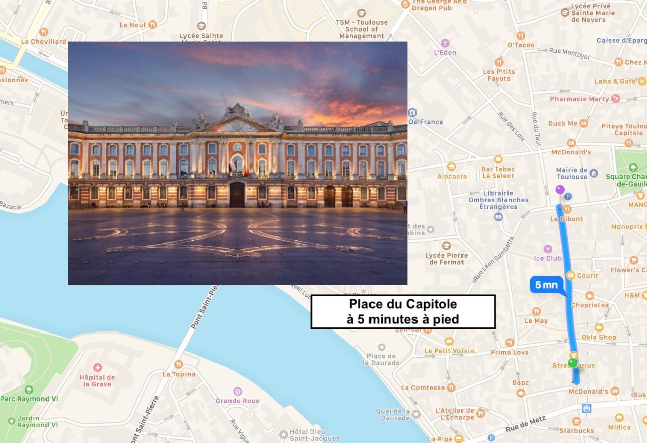 Le Capitoul - Appartement D'Exception Hypercentre De Tuluza Zewnętrze zdjęcie